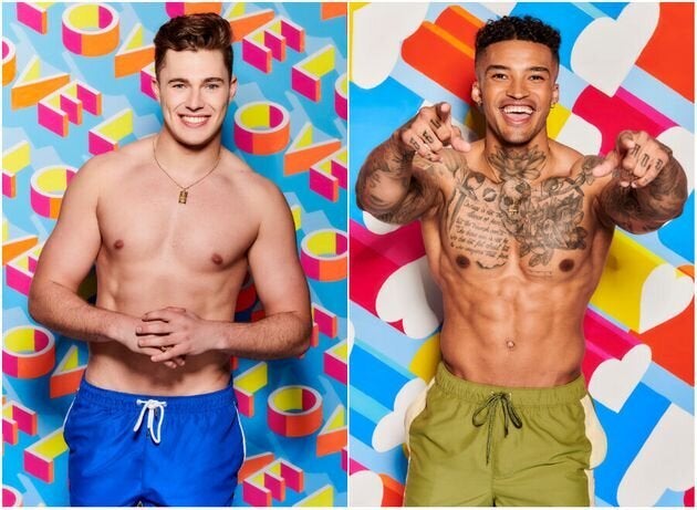 Curtis and Michael, two of this year's male Love Island contestants.