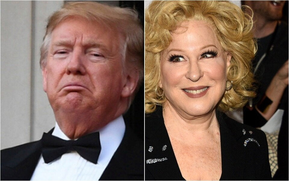 Trump Attacks ‘Washed Up Psycho’ Bette Midler As Longtime Twitter Feud ...