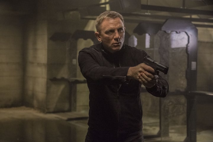 Daniel Craig in character as James Bond