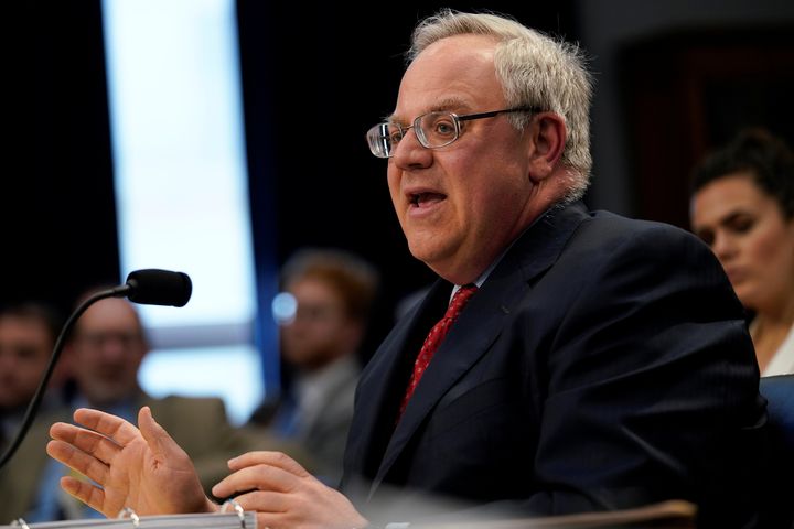 Interior Secretary David Bernhardt during a congressional budget hearing on Capitol Hill in May 2019.