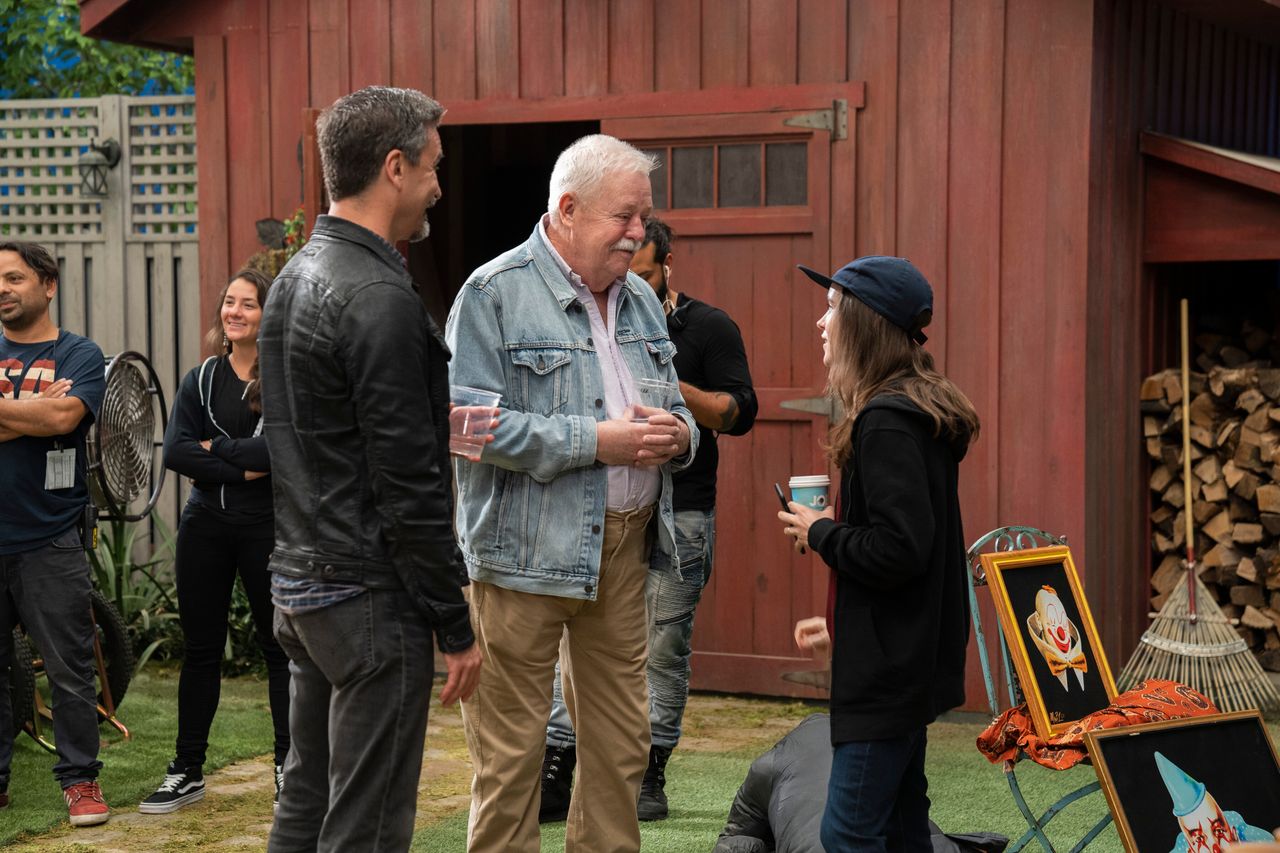 Armistead Maupin on the set of Netflix's Tales Of The City, based on his book series of the same name