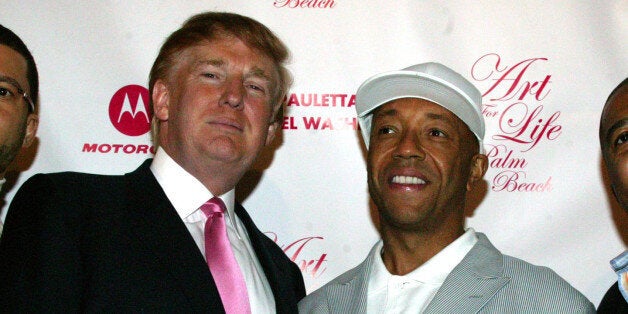 Al Reynolds, Donald Trump, Russell Simmons and Kevin Liles (Photo by Johnny Nunez/WireImage)