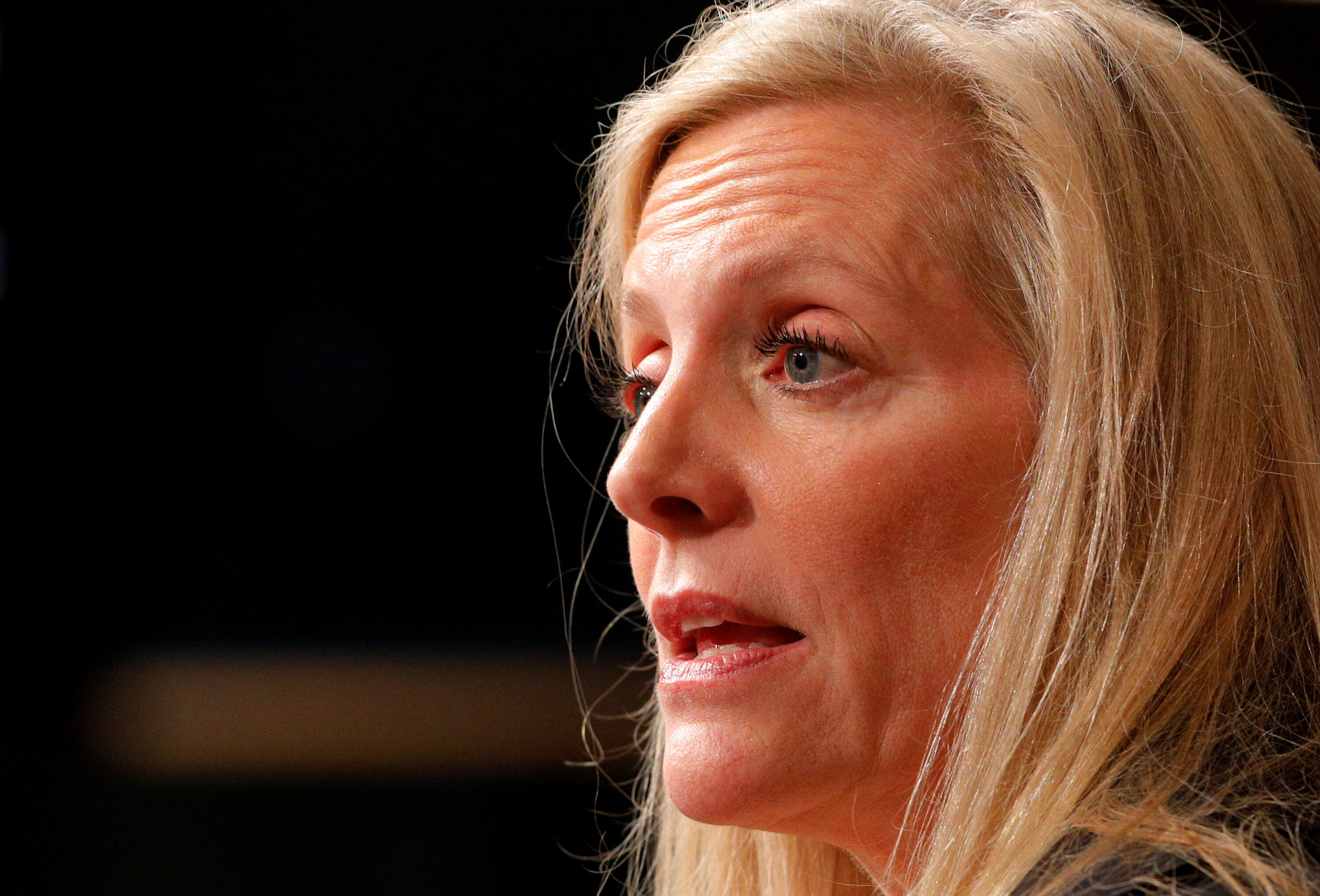 Federal Reserve Board Governor Lael Brainard speaks at the John F. Kennedy School of Government at Harvard University in Cambridge, Massachusetts, U.S., March 1, 2017. REUTERS/Brian Snyder