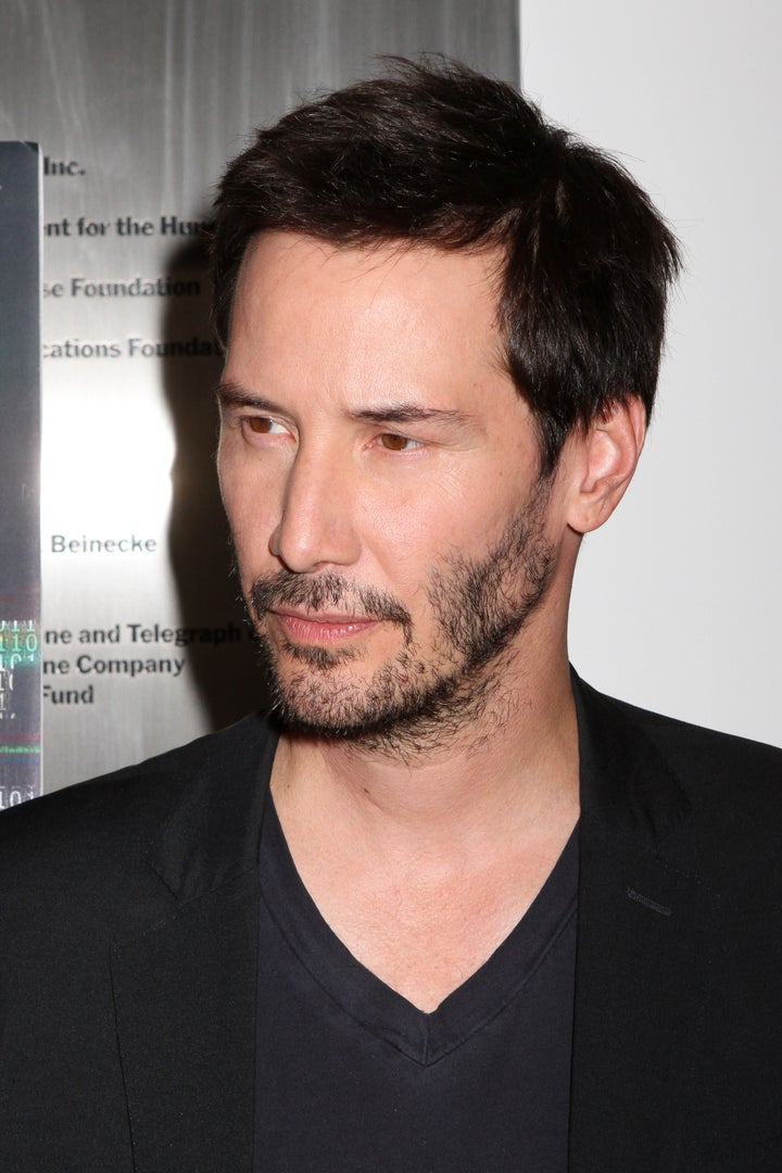 Keanu Reeves attends the screening of 'Side by Side' at the Museum of Modern Art in New York City.