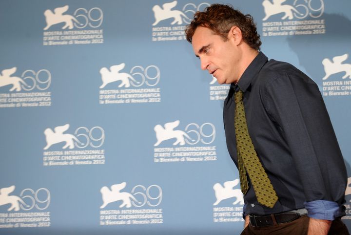 US actor Joaquin Phoenix poses during the photocall of 'The Master' during the 69th Venice Film Festival on September 1 , 2012 at Venice Lido. 'The Master' is competing for the Golden Lion in the Venezia 69 section of the festival. AFP PHOTO / TIZIANA FABI (Photo credit should read TIZIANA FABI/AFP/GettyImages)