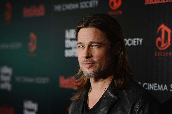 NEW YORK, NY - NOVEMBER 26: Actor Brad Pitt attends The Cinema Society with Men's Health and DeLeon hosted screening of The Weinstein Company's 'Killing Them Softly' on November 26, 2012 in New York City. (Photo by Stephen Lovekin/Getty Images)