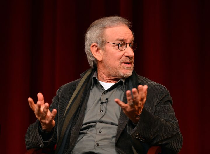 LOS ANGELES, CA - FEBRUARY 02: Director Steven Spielberg speaks onstage at the 65th Annual Directors Guild of America Awards Feature Film Symposium held at the DGA on February 2, 2013 in Los Angeles, California. (Photo by Alberto E. Rodriguez/Getty Images for DGA)