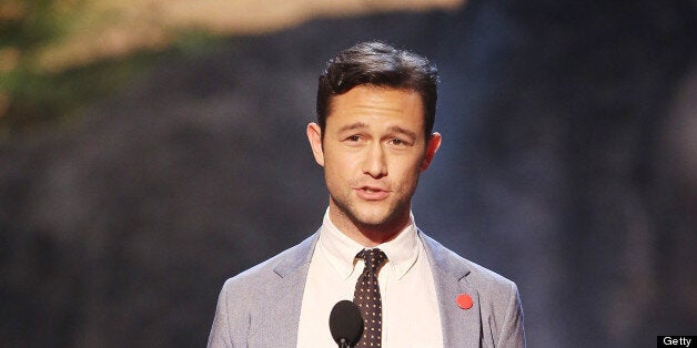 CULVER CITY, CA - JUNE 08: Joseph Gordon-Levitt speaks onstage at Spike TV's 'Guys Choice 2013' Awards held at Sony Pictures Studios on June 8, 2013 in Culver City, California. (Photo by Michael Tran/FilmMagic)