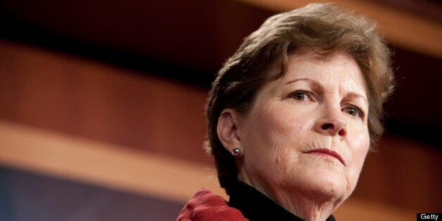 UNITED STATES Ð JANUARY 27: Sen. Jeanne Shaheen, D-N.H., holds a news conference with Sen. Johnny Isakson, R-Ga., (not shown)
