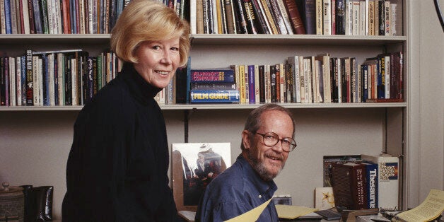 American novelist Elmore Leonard with his wife Christine in Detroit, Michigan, circa 1992. (Photo by Michael Brennan/Getty Images)