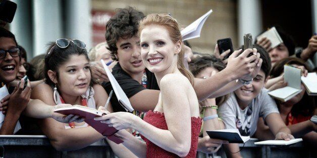 GIFFONI VALLE PIANA, ITALY - JULY 21: (EDITORS NOTE: This image was processed using digital filters) Jessica Chastain attends 2013 Giffoni Film Festival Blue Carpet on July 21, 2013 in Giffoni Valle Piana, Italy. (Photo by Vittorio Zunino Celotto/Getty Images)