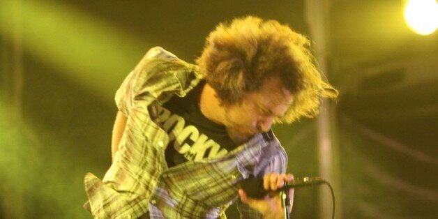 BUENOS AIRES, ARGENTINA - APRIL 03: North American band Pearl Jam, performs live at Costanera Sur on April 03, 2013 in Bueno