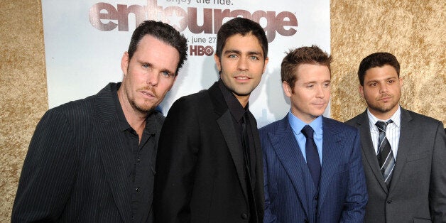 Actors Kevin Dillon, Adrian Grenier, Kevin Connolly, Jerry Ferrara and Rex Lee arrive at HBO's 'Entourage' Season 7 premiere