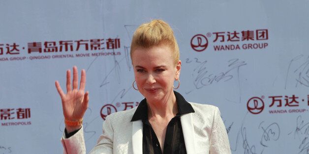 QINGDAO, CHINA - SEPTEMBER 22: (CHINA OUT) Actress Nicole Kidman attends a launching ceremony for the Qingdao Oriental Movie Metropolis on September 22, 2013 in Qingdao, China. (Photo by ChinaFotoPress/ChinaFotoPress via Getty Images)