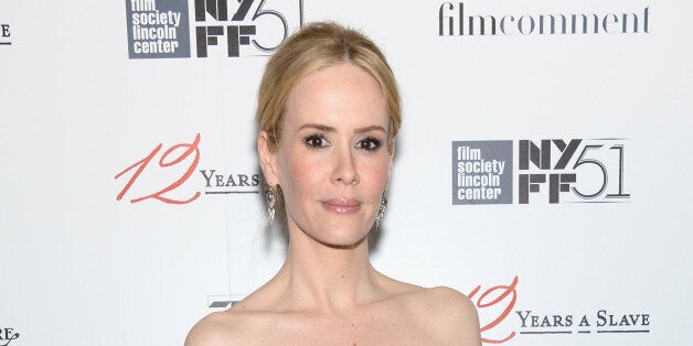 NEW YORK, NY - OCTOBER 08: Actress Sarah Paulson attends the '12 Years A Slave' premiere during the 51st New York Film Festi