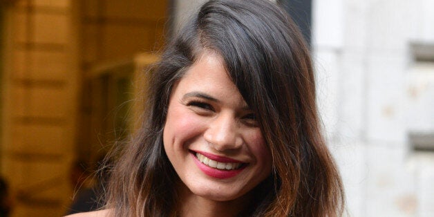 NEW YORK, NY - SEPTEMBER 11: Actress Melonie Diaz arrives at the Marchesa runway show during Mercedes-Benz Fashion Week Spring 2014 at The New York Public Library on September 11, 2013 in New York City. (Photo by Vivien Killilea/Getty Images)