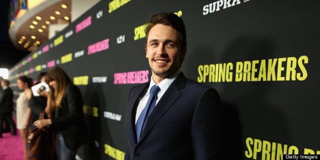 HOLLYWOOD, CA - MARCH 14: Actor James Franco attends the 'Spring Breakers' premiere at ArcLight Cinemas on March 14, 2013 in Hollywood, California. (Photo by Christopher Polk/Getty Images)