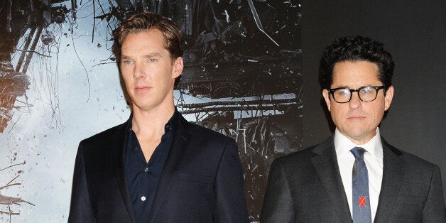 TOKYO, JAPAN - DECEMBER 04: (L-R) Actor Benedict Cumberbatch and director J.J. Abrams attend the 'Star Trek Into Darkness' Special Footage Presentation at 109 Cinemas Kiba on December 4, 2012 in Tokyo, Japan. (Photo by Jun Sato/WireImage)