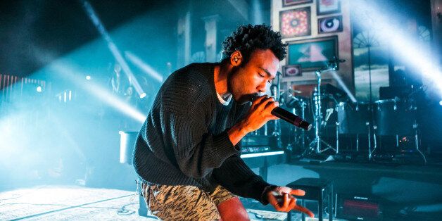 DETROIT, MI - MARCH 22: Donald Glover performs as Childish Gambino during his Deep Web Tour at The Fillmore on March 22, 2014 in Detroit, Michigan. (Photo by Scott Legato/Getty Images)