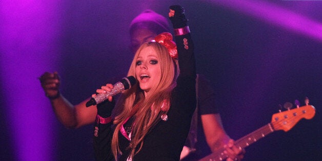 SEOUL, SOUTH KOREA - FEBRUARY 19: Avril Lavigne performs live at Olympic Hall on February 19, 2014 in Seoul, South Korea. (Photo by Chung Sung-Jun/Getty Images)