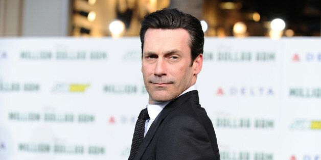 HOLLYWOOD, CA - MAY 06: Actor Jon Hamm attends the premiere of 'Million Dollar Arm' at the El Capitan Theatre on May 6, 2014 in Hollywood, California. (Photo by Jason LaVeris/FilmMagic)