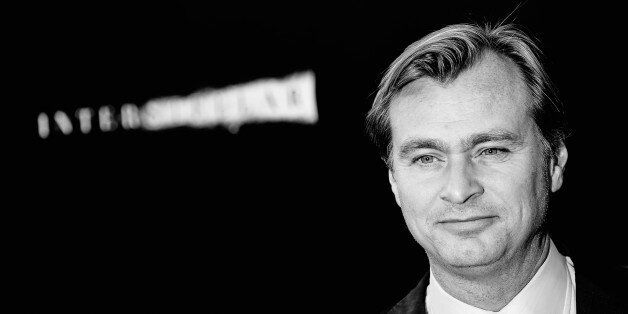 HOLLYWOOD, CA - OCTOBER 26: (EDITORS NOTE:This image has been converted from color to B/W) Director/writer/producer Christopher Nolan attends the premiere of Paramount Pictures' 'Interstellar' at TCL Chinese Theatre IMAX on October 26, 2014 in Hollywood, California. (Photo by Frazer Harrison/Getty Images)