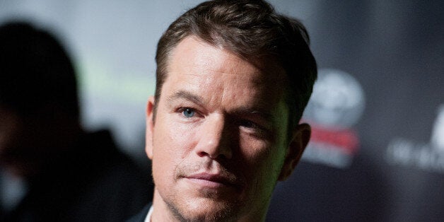 Matt Damon arrives at Project Greenlight Season Four Winner Revealed on Friday, Nov 07, 2014, in Los Angeles. (Photo by Richa