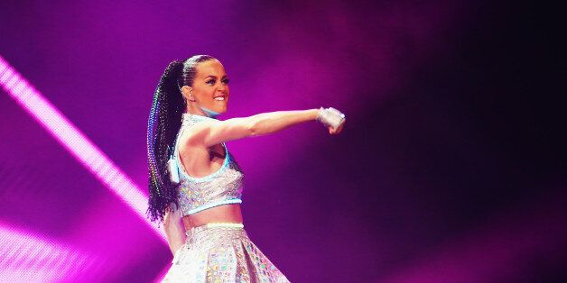 SYDNEY, AUSTRALIA - NOVEMBER 21: Katy Perry performs live at Allphones Arena on November 21, 2014 in Sydney, Australia. (Photo by Don Arnold/WireImage)