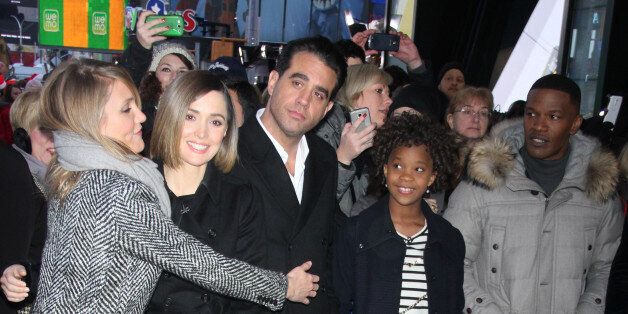 NEW YORK, NY - DECEMBER 04: Cameron Diaz, Rose Byrne, Bobby Cannavale, QuvenzhanÃ© Wallis and Jamie Foxx at ABC's Good Morning America promoting the new Annie film on December 4, 2014 in New York City. Credit: RW/MediaPunch/IPX