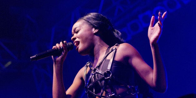 BERLIN, GERMANY - SEPTEMBER 26: American singer Azealia Banks performs live during a concert at the Huxleys on September 26, 2014 in Berlin, Germany. (Photo by Frank Hoensch/Redferns via Getty Images)