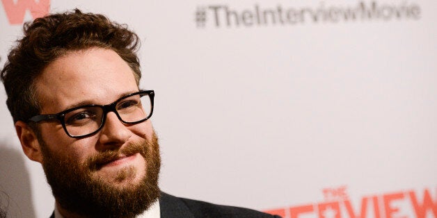 Actor Seth Rogen attends the premiere of the feature film "The Interview" in Los Angeles on Thursday, Dec. 11, 2014. (Photo by Dan Steinberg/Invision/AP Images)