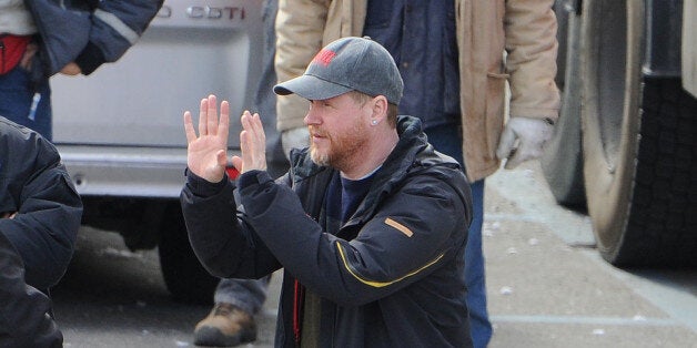 AOSTA, ITALY - MARCH 24: Joss Whedon is seen filming on location for 'Avengers: Age of Ultron' on March 24, 2014 in Aosta, Italy. (Photo by Photopix/Getty Images)