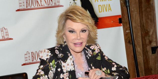 RIDGEWOOD, NJ - JULY 01: Joan Rivers promotes 'Diary of a Mad Diva' at Bookends Bookstore on July 1, 2014 in Ridgewood, New Jersey. (Photo by Michael N. Todaro/FilmMagic)