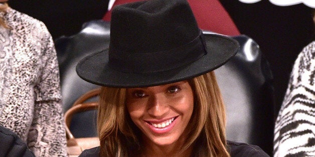 NEW YORK, NY - JANUARY 12: Beyonce Knowles attends the Houston Rockets vs Brooklyn Nets game at Barclays Center on January 12, 2015 in New York City. (Photo by James Devaney/GC Images)