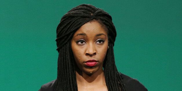 NEW YORK, NY - JUNE 10: Correspondent Jessica Williams speaks on the episode that John Oliver takes over as summer guest host of 'The Daily Show with Jon Stewart' on June 10, 2013 in New York City. (Photo by Neilson Barnard/Getty Images for Comedy Central)