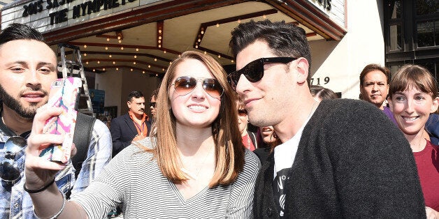 AUSTIN, TX - MARCH 14: Actor Max Greenfield arrives at the premiere of 'Hello, My Name Is Doris' during the 2015 SXSW Music, FIlm + Interactive Festival at Paramount Theatre on March 14, 2015 in Austin, Texas. (Photo by Michael Buckner/Getty Images for SXSW)