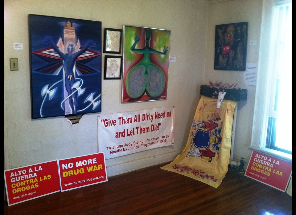 "The Drug War" Art Installation on display