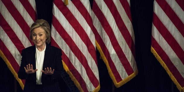 NEW YORK, NY - July 13: Secretary Hillary Clinton delivers a speech concerning America's economy at the New School in lower Manhattan, New York, on Monday, July 13th, 2015. (Photo by Melina Mara/The Washington Post via Getty Images)