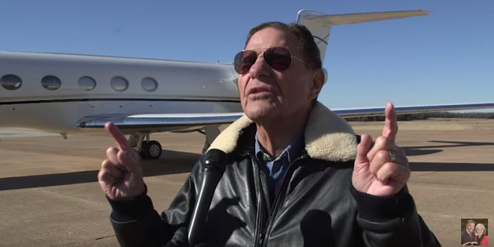 Kenneth Copeland in a January 2018 video about his Gulfstream V jet.