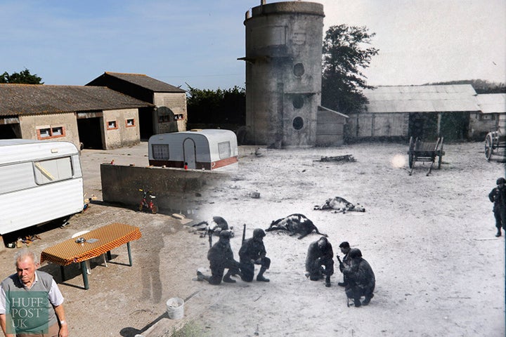 <strong>Farmer Raymond Bertot, who was 19 when allied troops came ashore in 1944, stands where US Army troops once made battle plans on his property near the former D-Day landing zone of Utah Beach in Les Dunes de Varreville.</strong>