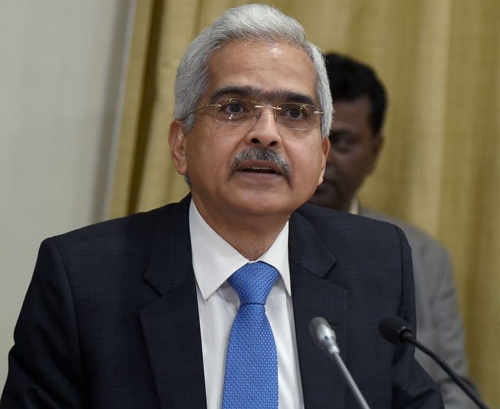 RBI Governor Shaktikanta Das at a news conference at the RBI head office in Mumbai on 4 April 2019.