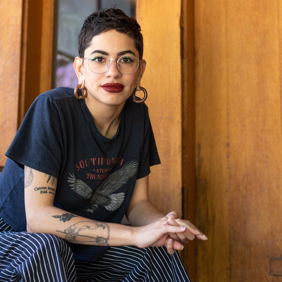 Jack Qu’emi Gutiérrez photographed at their home in the West Adams neighborhood of LA on June 5, 2019.