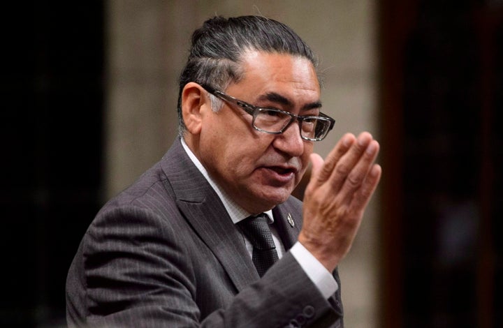 NDP MP Romeo Saganash stands during question period in the House of Commons on Parliament Hill in Ottawa on Sept. 25, 2018.