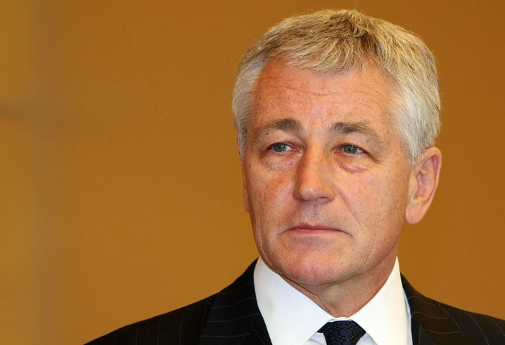 US Senator Chuck Hagel waits for his meeting with Japanese Prime Minister Taro Aso in Tokyo on October 16, 2008. Senator Hagel is here on a three-day visit. AFP PHOTO/Junko Kimura/Pool (Photo credit should read JUNKO KIMURA/AFP/Getty Images)