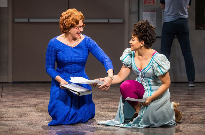 "Having a strong-minded leading lady who is able to reach the men around her is so important," Lilli Cooper (right, with Santino Fontana) said of playing Julie in the musical adaptation of "Tootsie," now on Broadway. 