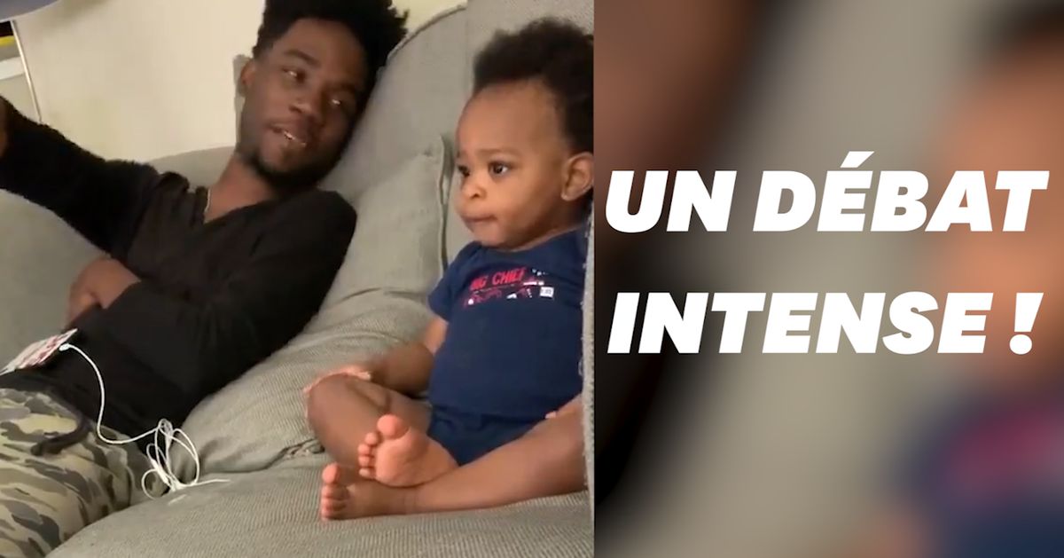 Un Adorable Et Intense Debat Entre Un Papa Et Son Bebe Le Huffpost