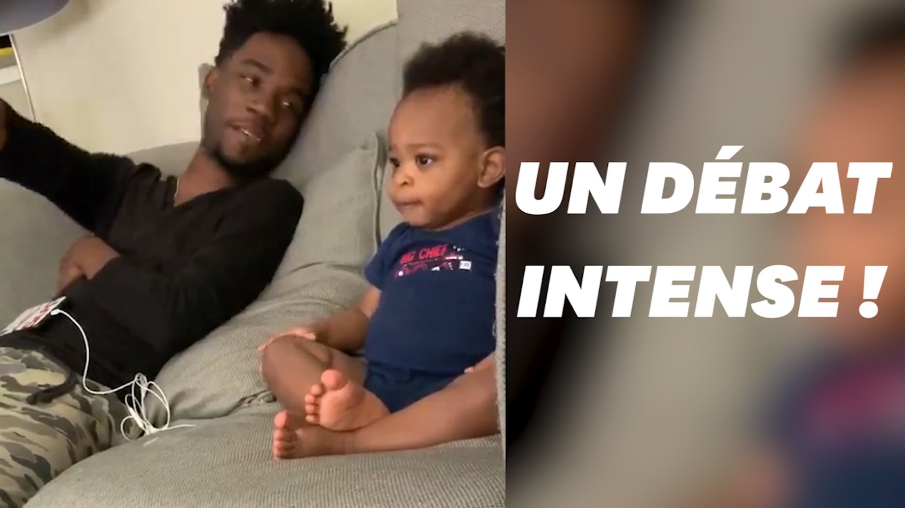 Un Adorable Et Intense Debat Entre Un Papa Et Son Bebe Le Huffpost