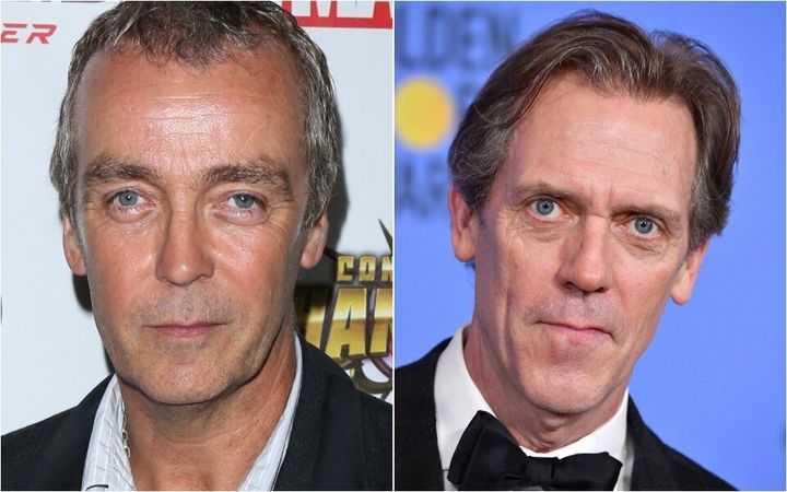 John Hannah, left, said he is often confused for Hugh Laurie, right.