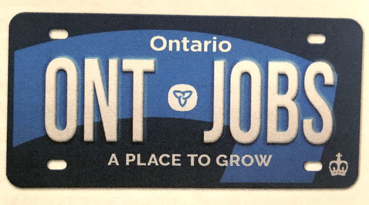 The Ontario government introduced a new design for licence plates in its 2019 budget.