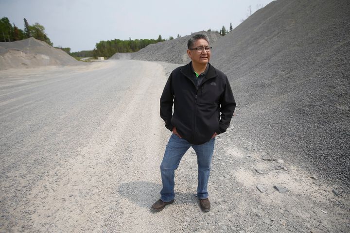 Chief Erwin Redsky of Shoal Lake 40 First Nation is photographed on Freedom Road on May 30, 2019.